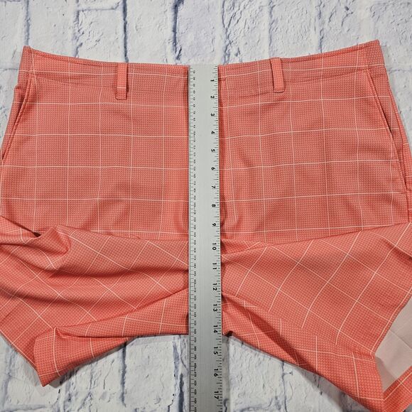 Pro Tour Shorts MENS SIZE 38 Cool Play Plaid Flat Front Golf Pink - Picture 5 of 10
